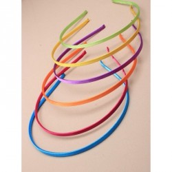 Headband - 5mm wide brightly coloured satin covered metal...