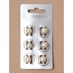 Hair Gem - Card of 1cm Pearl Twist In Coils