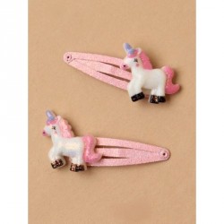 Sleepies Hair Clips - Card of 2 frosty glitter unicorn...