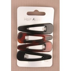 Click Clack Sleepies Hair Clips - card of 4 sleepies in...