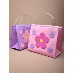 Kids Bag - Size : H15xW18xD10cm Daisy Motif Foam square...