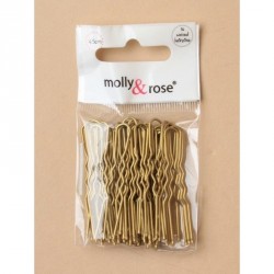Hair Pin Grip Slides - Pack of 36 Blonde laquer 45mm...