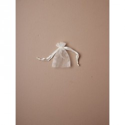 Organza Gift Bag - Size approx: 7 x 5cm Ivory organza...
