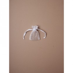 Organza Gift Bag - Size approx: 7 x 5cm White organza...