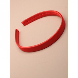 Headband - 14cm wide Red satin fabric aliceband
