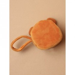 Coin Purse - Round soft fabric teddy bear face purse with...
