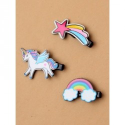 Hair Clips - 3cm black beak clip with Unicorn motif,...