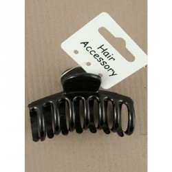 Hair Clamp - 6cm Black Sausage Clamp