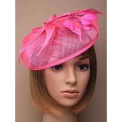 Headband -  Large Fuchsia looped sinamay hatinator on a...