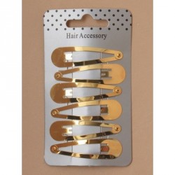 Sleepies Hair Clips - Card of 6 Gilt 5cm Sleepies