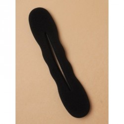 Black foam twist tool for styling hair ,  bun former