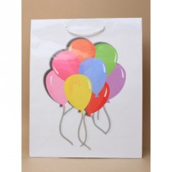 Gift Bag - Size : H32xW26xD10cm   White glossy bright...