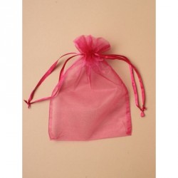 Organza Gift Bag - Size approx: 22 x 15cm Raspberry Pink...