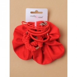 Hair Scrunchie - Hair Elastics - School set in Red 1...