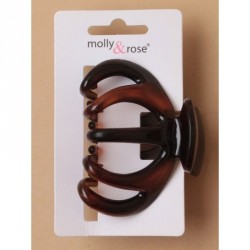 Hair Clamp - 7cm Tort plastic curved toothed clamp