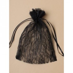Organza Gift Bag - Size : 22 x 15cm Black lace drawstring...