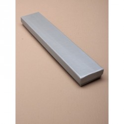 Gift Box - Size 21x4x2cm Rectangle matt silver gift box...