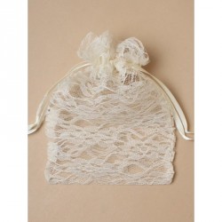 Lace Gift Bag - Size : 22 x 15cm Cream lace drawstring...