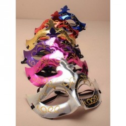 Masquerade Mask - Shiny Metallic plastic mask glitter...