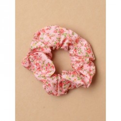 Hair Scrunchie - Floral rose printed fabric scrunchie In...