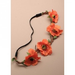 Stretch Headband -  Fabric wild rose stretch bandeaux ,...