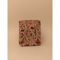 Gift Bag - Size : H12xW10xD4cm Natural brown kraft paper...