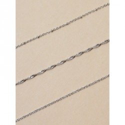Anklet - Fine silv anklet chain In 3 styles of chain...