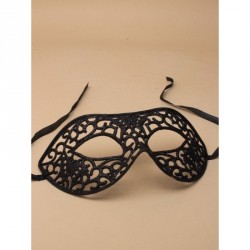 masquerade mask - Black glitter filligree masquerade mask...