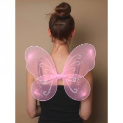 Fairy Wings - Size : 39x32cmPink net fairy wings with...