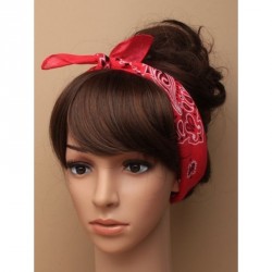 Bandana - Paisley print Bandana Neckerchief in red, royal...