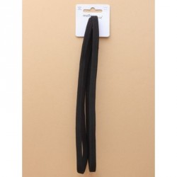 Stretch Headband -  Card of 2 black high quality soft...