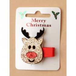 Hair Clips - Glitter Rudolph the Reindeer on a 35cm...