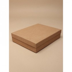 Gift Box - Size 18x14x4cmNatural brown paper gift box...