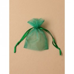 Organza Gift Bag - Size approx: 10x75cm Green organza...