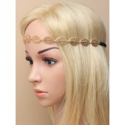 Stretch Headband -  Stretch elastic Gilt leaf design...