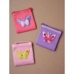 Coin Purse - Appliqued Butterfly purse ,  handbag with...