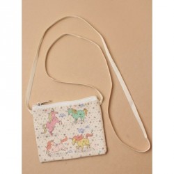 Coin Purse - Unicorn printed fabric purse with Long...