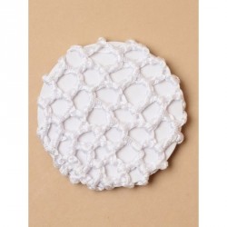 Bun Net - White shiny bun net 10cm diameter