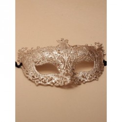 Masquerade Mask - Rose gold glitter masquerade mask with...