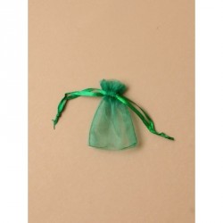 Organza Gift Bag - Size approx: 7x5cm Green organza...