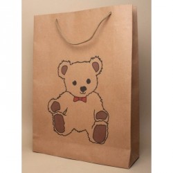 Gift Bag - Size : H39xW32xD10cm Natural brown kraft paper...