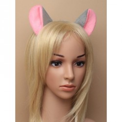 Headband - Grey mouse ears aliceband with turned down...