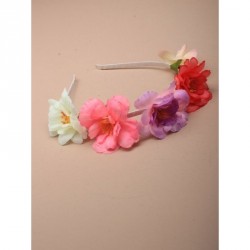 Headband - Narrow pastel ribbon wrapped metal aliceband...