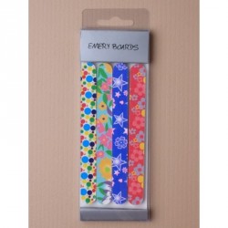 Nail File Set - Pack of 4 Printed Emery Boards