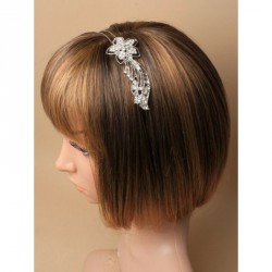 Headband - Double wire silv aliceband with large side...