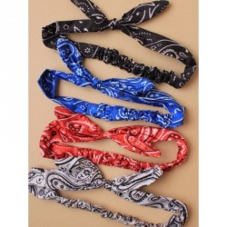 Stretch Headband -  Paisley printed stretch bandeaux with...