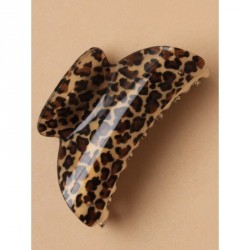 Hair Clamp - 9cm Leopard print acrylic clamp