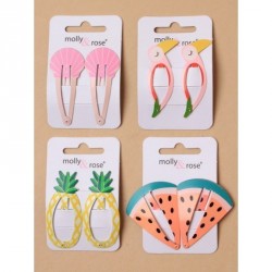 Sleepies Hair Clips - Card of 2 brightly coloured...