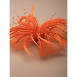 Brooch - Hair Clip - Brightly coloured Large looped net...