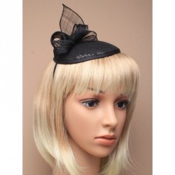 Fascinator Headband -  Black sequin hatinator on fabric...